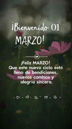 Bienvenido Marzo! 