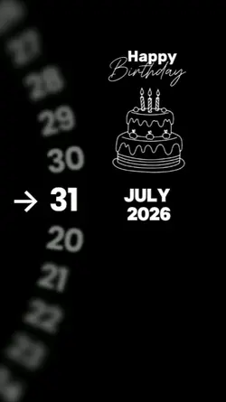 HBD 31 JULY 