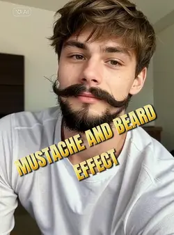MUSTACHE AND BEARD 