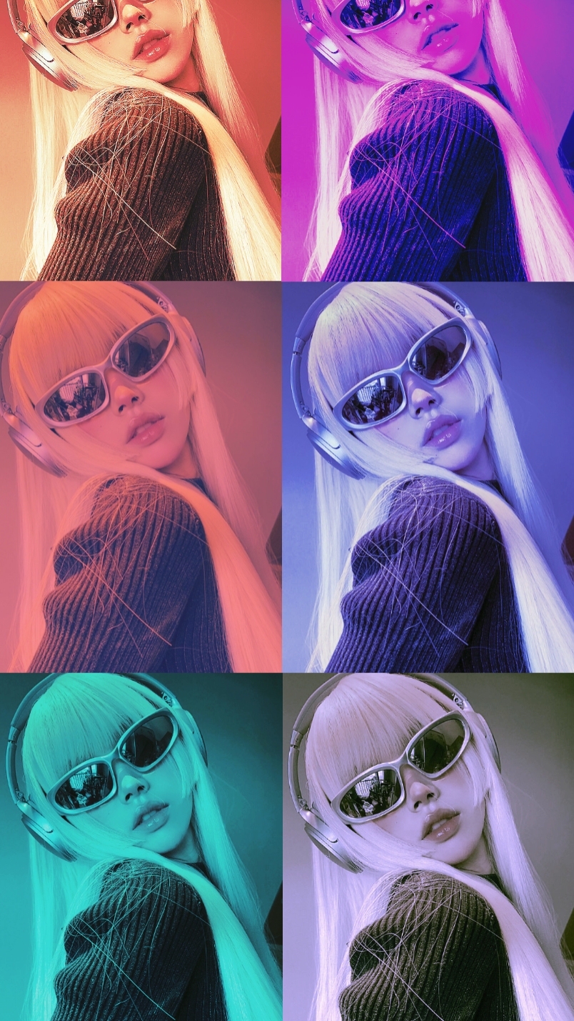 Slide Screen Template with Different Colors - Pippit