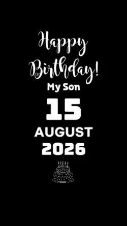 HBD SON 15 AUGUST