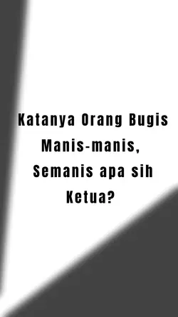orang bugis manis