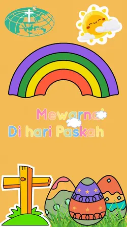 Mewarnai Telur Paska