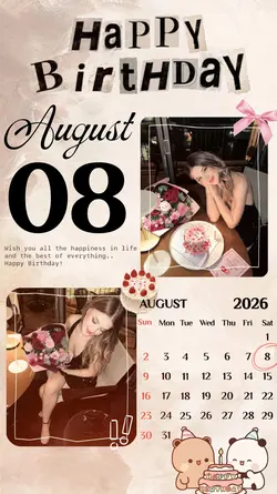 BIRTHDAY 08 AUGUST