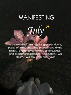 July Manifesting