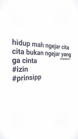 bukan ngejar yg gk