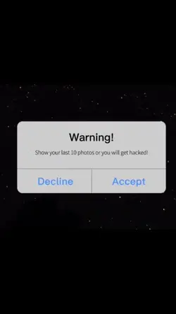 Warning you got hack
