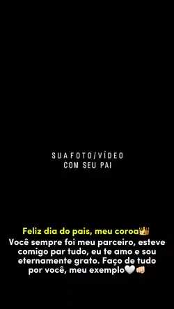 Feliz dia dos pais 