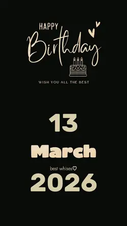 Hbd 13 march 2026