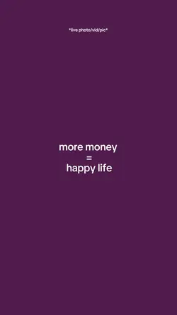 more money