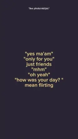 mean flirting