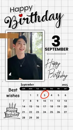 HBD 3 SEPTEMBER 2025