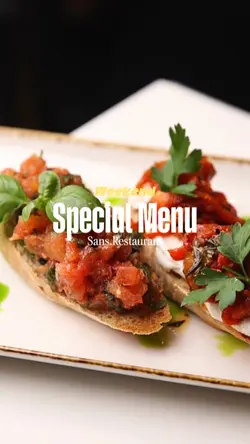 weekend special menu