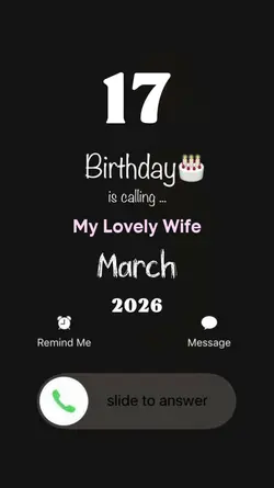 HBD My Wife 17 March