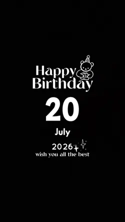 Hbd 20 july 2026