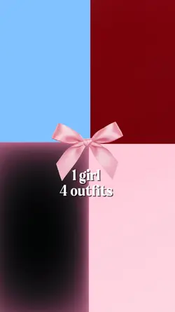 one girl 4 outfits 