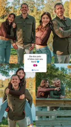 4 fotos com Pai