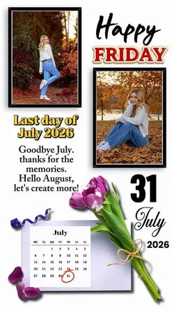 Friday 31 July 2026