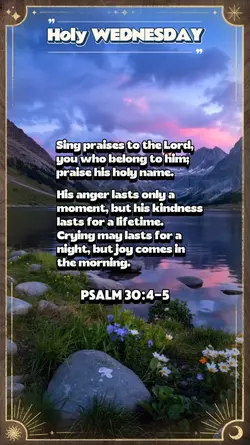 Holy Wednesday 2025
