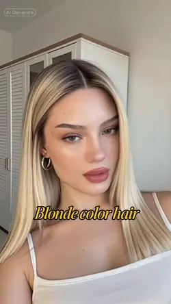 Blonde color Hair