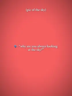 looking at the sky