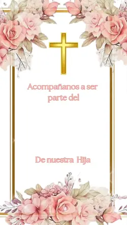 invitación bautizo