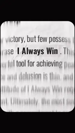 I always win