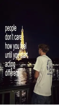 acting different 