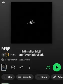 Aç favori playlisti 
