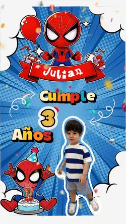 invitación Spiderman