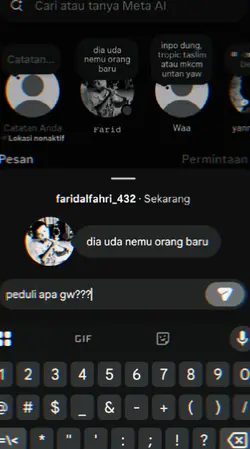 dia udh nemu orang 