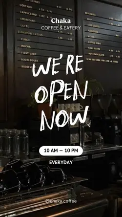 We’re Open Now