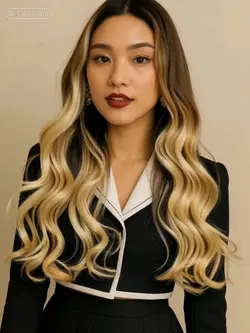 Blonde hairstyle 