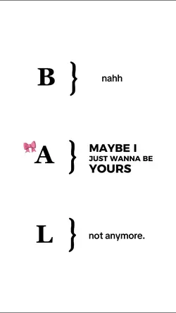wanna be yours