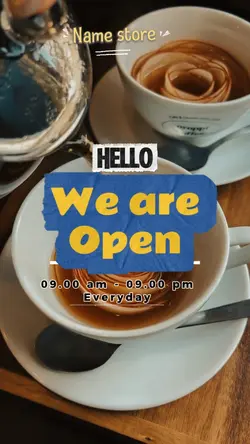 WE ARE OPEN
