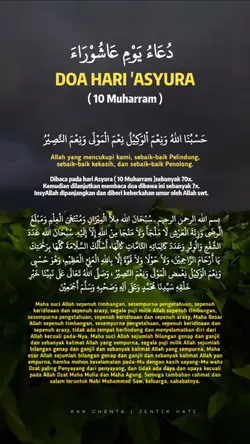 DOA HARI ASYURA