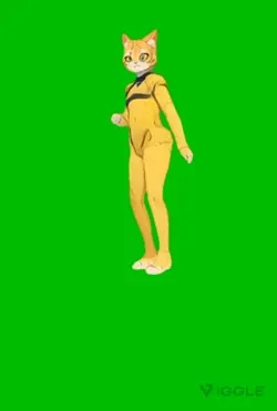 dancing cat