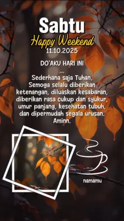 Sabtu story 