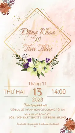 MẪU THIỆP CƯỚI