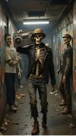 Skeletons dance