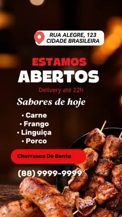 CHURRASCO ABERTOS