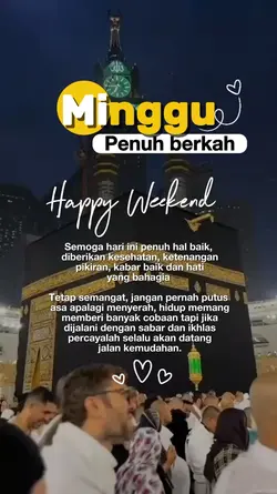 Minggu penuh berkah
