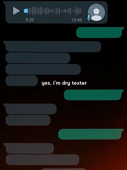 yes, i'm dry texter