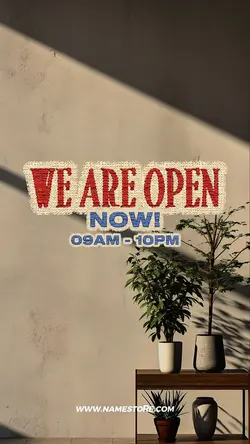 WE ARE OPEN 
