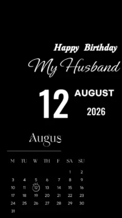 HBD Husband 12 Augus