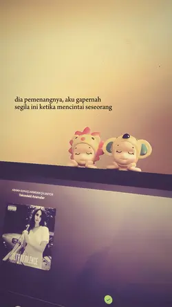 dia pemenangnya, aku