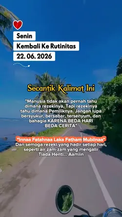 Senin 22 Juni 2026