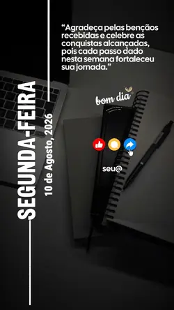 Segunda, bom dia