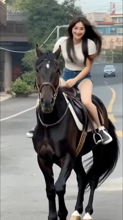 Andando a cavalo 