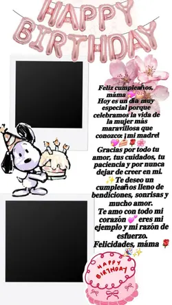 Feliz cumple Mom